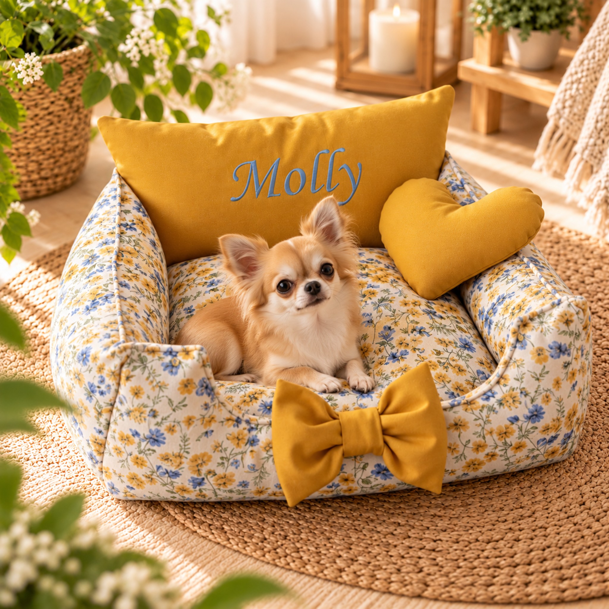Cuccia Divanetto Personalizzabile in Cotone per Cani